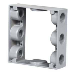 Westgate W2XB50-6 2 Gang Extension Box 1-9/16in Deep, 6 Holes