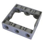 Westgate W2XB50-8 2 Gang Extension Box 1-9/16in Deep, 8 Holes