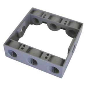 Westgate W2XB75-8 2 Gang Extension Box 1-9/16in Deep, 8 Holes