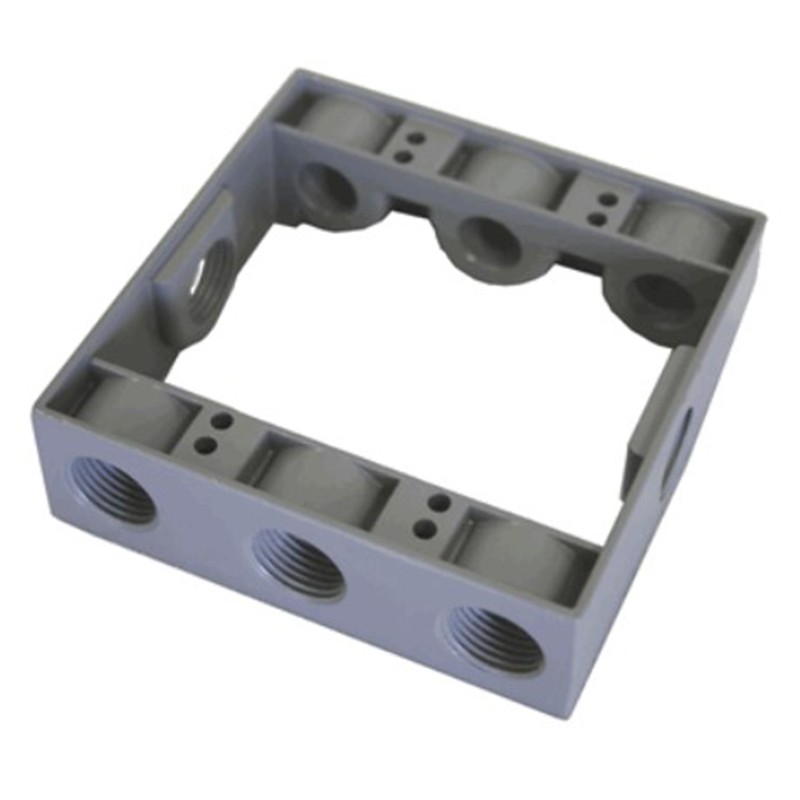 Westgate W2XB75-8 2 Gang Extension Box 1-9/16in Deep, 8 Holes