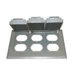 Westgate W3C-3D 3 Gang Duplex Receptacle Cover