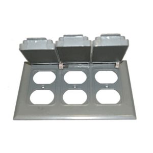 Westgate W3C-3D 3 Gang Duplex Receptacle Cover