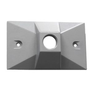 Westgate WRE-1-WH 1 Gang Rectangular Cover 1 Hole, White