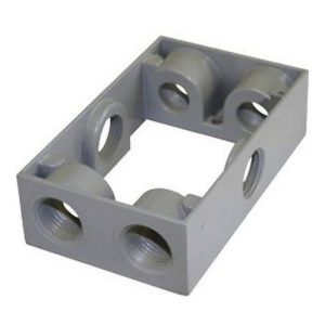 Westgate WXB75-6 1 Gang 1-3/8in Deep Extension Box, 6 Holes