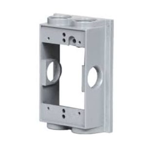 Westgate WXF75-6 1 Gang 1-9/16in Deep Flanged Extension Box, 6 Holes