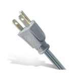 Westgate GPS8-2 125V 3 Conductor 8ft Straight Plug Cord