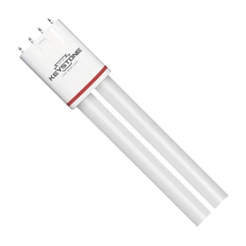 Keystone KT-LED10PLL-12GC-850-D LED 10W 40W CFL Equal Ballast Bypass 4-Pin (2G11) PL-L Lamp 5000K
