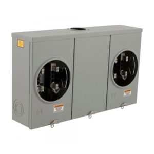 Square D UT2R2122B 200 Amp Ringless 2-Position Overhead/Underground Meter Socket