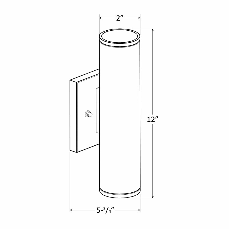 Westgate WMC2-UDL-MCT-WH-DT 12 Watts CYLINDER LIGHT CCT
