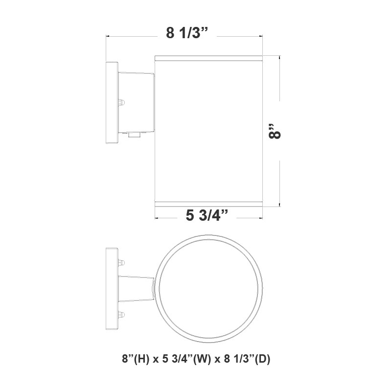 Westgate WMCL-DL-MCT-BN 20 Watts CYLINDER LIGHT CCT