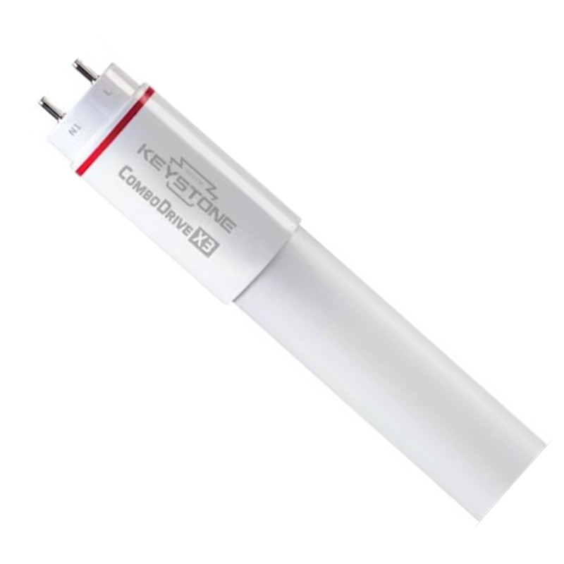 Keystone KT-LED15T8-48GC-835-X 4ft 15W Combo Drive Single-Ended T8 LED Tube Lamp 3500K