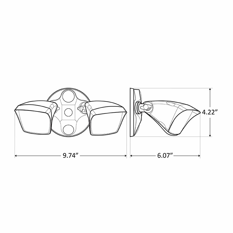 Westgate SL-20W-30K-BZ 20 Watts SECURITY FLOODS 30K