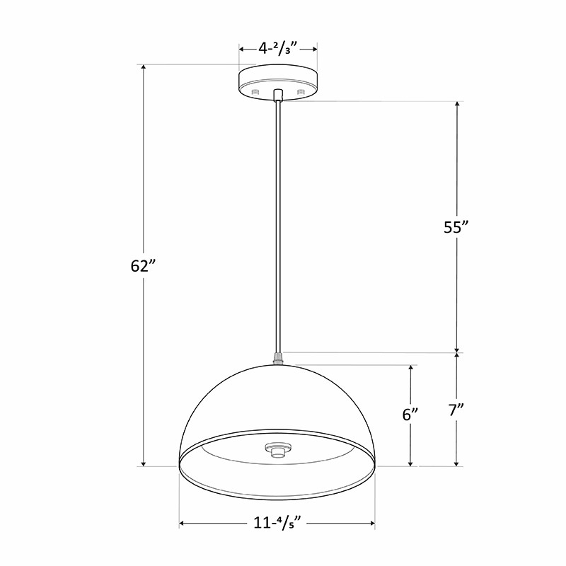 Westgate LCFD-MCT5-WH 25 Watts PENDANTS CCT