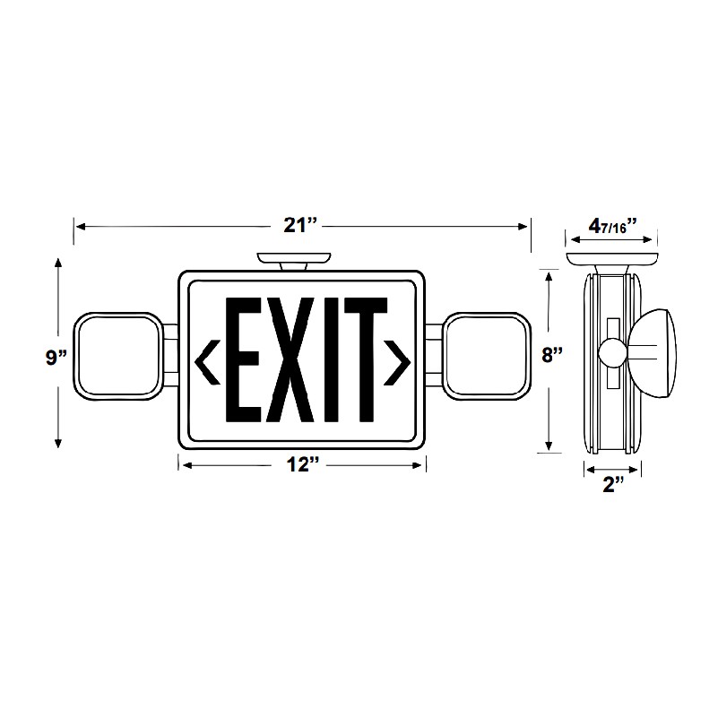 Westgate XT-CL-RW-EM Exit & Emergency Lighting – Led Lighting