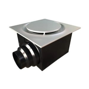 Aero Pure ABF80 G16 SN 80 CFM Slim Fit Fan - AC Motor Round Grille-Satin Nickel