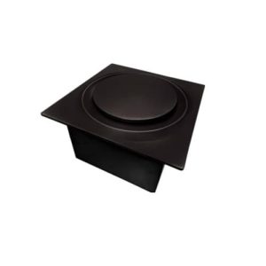 Aero Pure ABF 110 G16 FHB 110 CFM Slim Fit Fan-AC Motor Round Grille-Farmhouse Matte Black