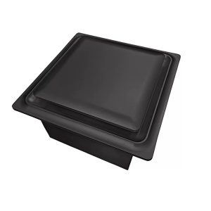 Aero Pure ABF110DH G5 FHB 16W Bathroom Fan w/ Humidity Sensor, Adjustable CFM, Square, Black