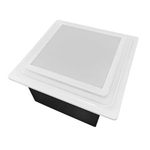 Aero Pure ABF110DCMH-S G5W 17W Quiet Bathroom Fan, Adjustable Speed & Humidity Sensor, 110 CFM, White