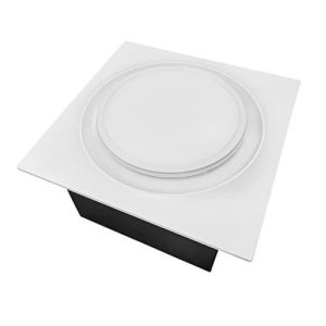 Aero Pure ABF110DCMH-S G6W 17W Quiet Bathroom Fan, Adjustable Speed & Humidity Sensor, 110 CFM, White