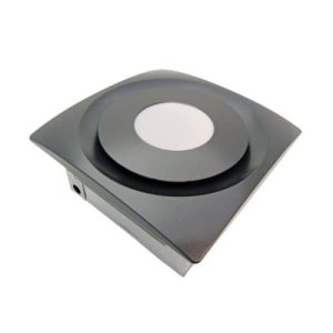 Aero Pure AP 90H-S SG 90 CFM Slim Fit Fan-AC Moto-Designer Grille- Farmhouse Matte Black-Humidity Sensor