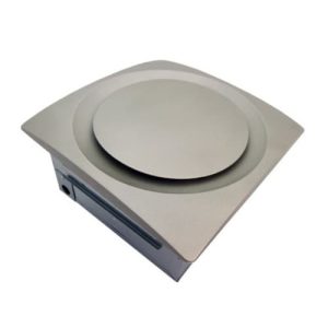 Aero pure VSF110D-S SG 11W Low Profile Bathroom Fan, Adjustable-Speed, 80-140 CFM, Satin Nickel
