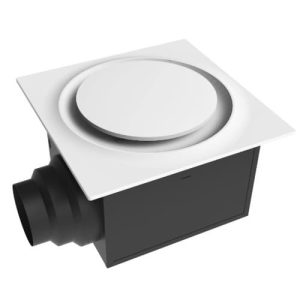 Aero Pure ABF110 L6 W 110 CFM Slim Fit-AC Motor Whit Led/Nigth Light-Round Grille-White