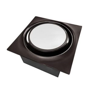 Aero Pure ABF80 L6 FHB 80 CFM Slim Fit AC Motor Whit Led-Night Light-Round Grille-FH Matte Black