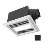 Aero Pure ABF110DH L1 FHB 50/80/110 CFM Slim Fit DC Motor Whit Led-Night Light-Humidity-FH Matte Black