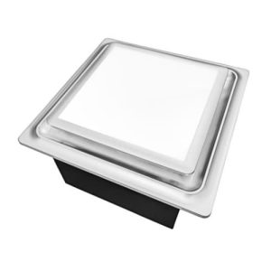 Aero Pure ABF110DH L5 SG 50/80/110 CFM Slim Fit DC Motor Whit Led-Night Light-Humidity-Satin Gold-Square Grille