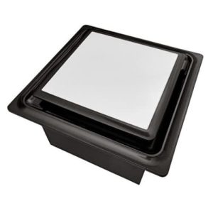 Aero Pure ABF110DH L5 FHB 50/80/110 CFM Slim Fit DC Motor Whit Led-Night Light-Humidity-FH Matte Black-Square Grille