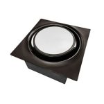 Aero Pure ABF110DH L6 FHB 50/80/110 CFM Slim Fit DC Motor Whit Led-Night Light-Humidity-FH Matte Black-Round Grille