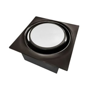 Aero Pure ABF110DH L6 FHB 50/80/110 CFM Slim Fit DC Motor Whit Led-Night Light-Humidity-FH Matte Black-Round Grille