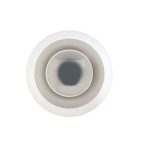 Aero pure TRM 80 RVL LNS Round Grille Accessory For AP80-RVL w/ Lens Cover, White
