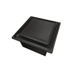 Aero pure ABF80 G15 FHB 18W Quiet Bathroom Fan, Square Grille, 80 CFM, Matte Black
