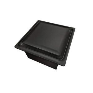 Aero pure ABF80 G15 FHB 18W Quiet Bathroom Fan, Square Grille, 80 CFM, Matte Black