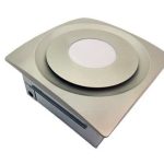 Aero Pure AP124-SL SN 120 CFM Slim Fit Fan Whit 4000K LED Light Module-Satin Nickel