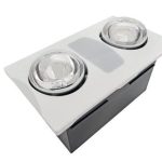 Aero Pure A515A W 80 CFM Quiet Fan with Light/Heat-2 Light Combo - White
