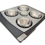 Aero Pure AP716B W 90 CFM Quiet Fan with Light/Heat-4 Light Combo-White