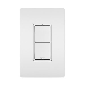 Legrand RCD33W Two Single Pole/3-Way Switches, White