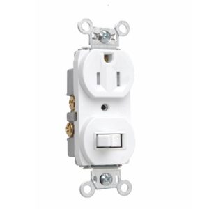 Legrand 691TRW Combination Single-Pole Switch and Tamper-Resistant Single Receptacle
