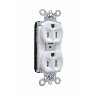 Legrand PT5362W PlugTail® Spec Grade Receptacles, 20A, 125V, White
