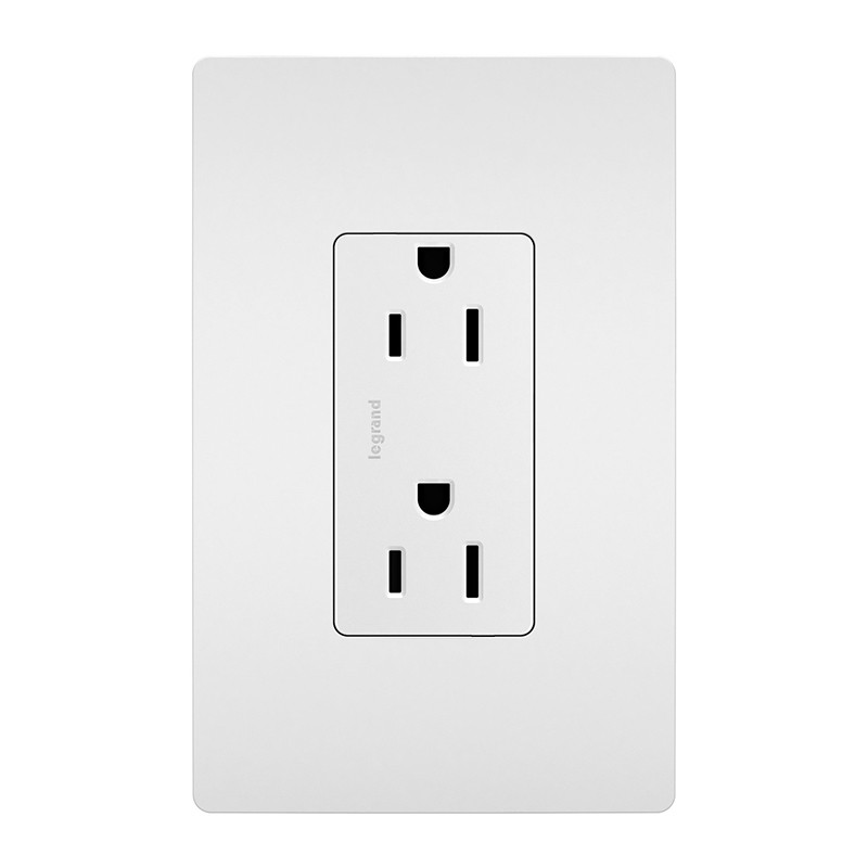 Legrand 885TRW Tamper-Resistant Outlet, White
