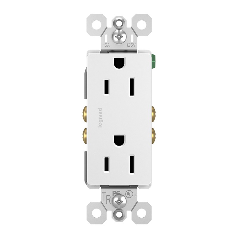 Legrand 885TRW Tamper-Resistant Outlet, White