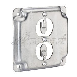 Topaz C3454 Square Industrial Surface Covers 1 Duplex Receptacle