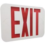 Morris 73022 Red LED Wh Remote Exit Sign