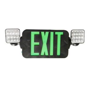 Morris 73435 LED Green Combo Blk House Sq