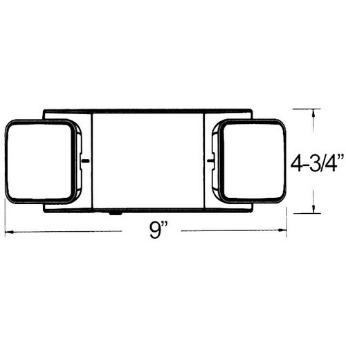 Morris 73424 Wh LED HO Emer Lt Square