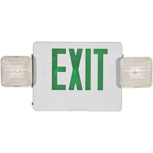 Morris 73032 Green LED Wh Combo Exit/Em Lt
