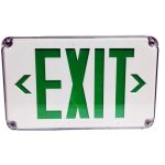 Morris 73453 Wet Location Green Exit Light