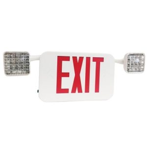 Morris 73466 Red LED Wh Remote Exit/Em Lt